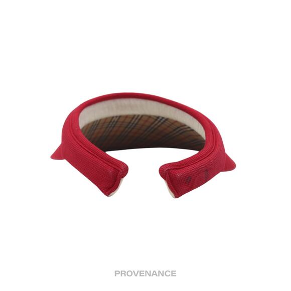 ? Burberry Golf Knight Logo Visor - Nova Check Red main image 6